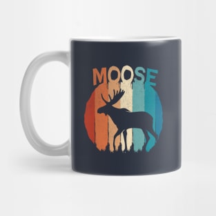 Moose Vintage Retro Mug